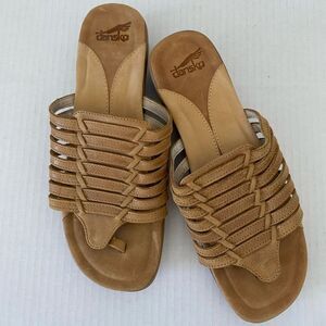 Dansko Topanga Woven Leather Slide Thong  Sandals Size 7
Huaraches